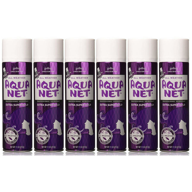 Aqua Net Professional Aerosol HairSpray Extra Super Hold Unscented 11oz (6 Pack) - Personal Care > Hair & Styling