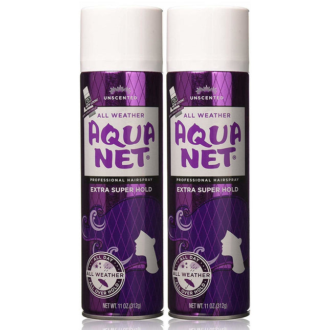 Aqua Net Professional Aerosol HairSpray Extra Super Hold Unscented 11oz (2 Pack) - Personal Care > Hair & Styling