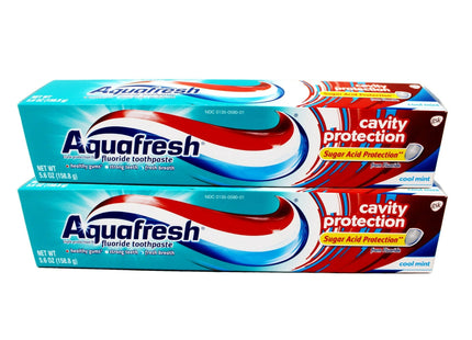 Aquafresh Cavity Protection Fluoride Toothpaste Cool Mint 5.6oz (2 Pack) - Personal Care > Oral