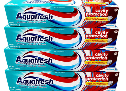 Aquafresh Cavity Protection Fluoride Toothpaste Cool Mint 5.6oz (4 Pack) - Personal Care > Oral