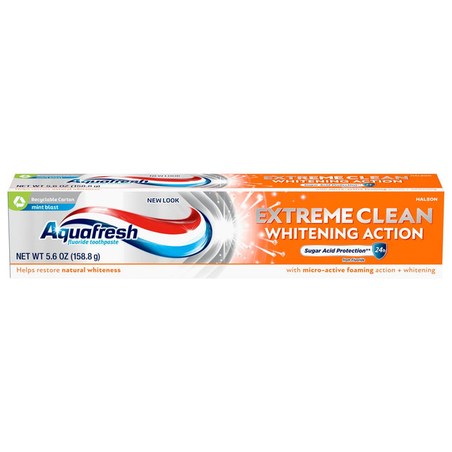 Aquafresh Extreme Clean Whitening Action Fluoride Toothpaste 5.6oz - Personal Care > Oral