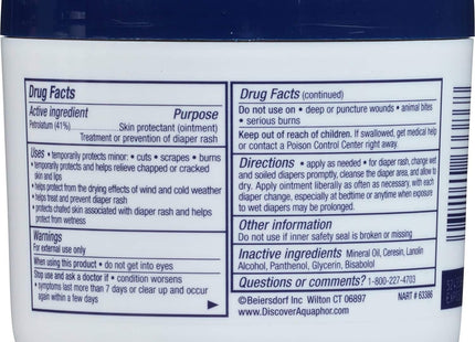 Aquaphor Baby Healing Ointment Dry Cracked or Irritated Skin Advanced Therapy 14 Ouncer (Pack Of 3) - Health & Beauty >