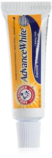 a tube of toothpass with a white background