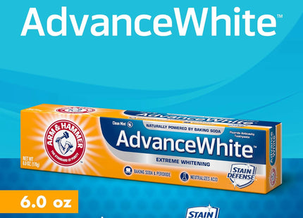 Arm and Hammer Advance White Toothpaste Stain Defense Fresh Mint 0.9oz (12 Pack) - Personal Care > Oral