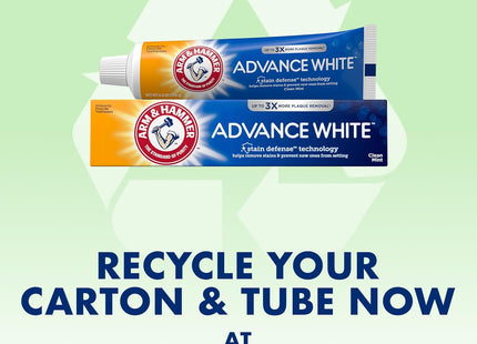 Arm and Hammer Advance White Toothpaste Stain Defense Fresh Mint 0.9oz (72 Pack) - Personal Care > Oral