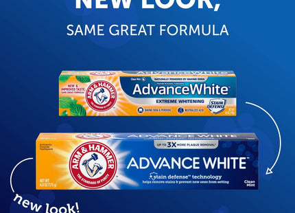 Arm and Hammer Advance White Toothpaste Stain Defense Fresh Mint 0.9oz (2 Pack) - Personal Care > Oral