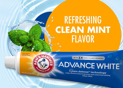 Arm and Hammer Advance White Toothpaste Stain Defense Fresh Mint 0.9oz (2 Pack) - Personal Care > Oral