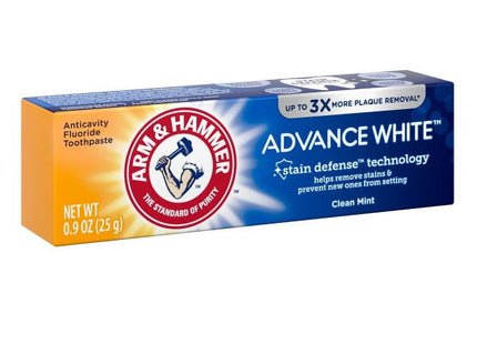 Arm and Hammer Advance White Toothpaste Stain Defense Fresh Mint 0.9oz (2 Pack) - Personal Care > Oral