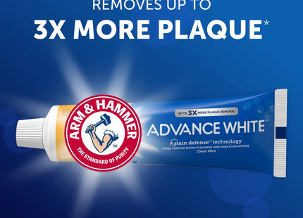 Arm and Hammer Advance White Toothpaste Stain Defense Fresh Mint 0.9oz (2 Pack) - Personal Care > Oral