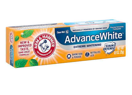 Arm and Hammer Advance White Toothpaste Stain Defense Fresh Mint 0.9oz (2 Pack) - Personal Care > Oral