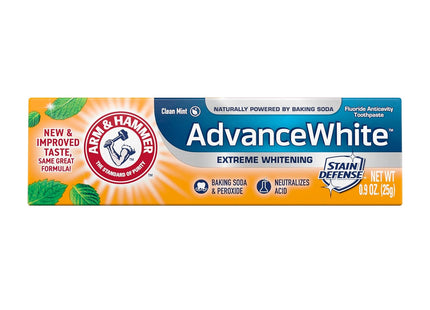 Arm and Hammer Advance White Toothpaste Stain Defense Fresh Mint 0.9oz (12 Pack) - Personal Care > Oral