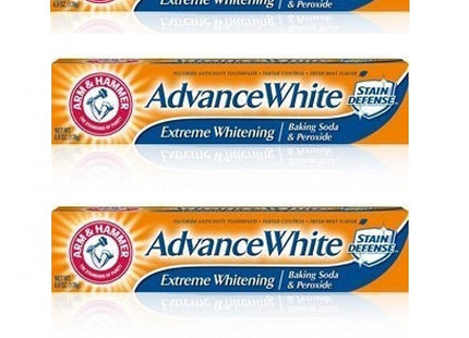 Arm and Hammer Advance White Toothpaste Stain Defense Fresh Mint 0.9oz (4 Pack) - Personal Care > Oral