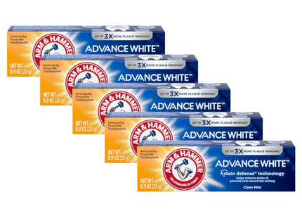 Arm and Hammer Advance White Toothpaste Stain Defense Fresh Mint 0.9oz (5 Pack) - Personal Care > Oral