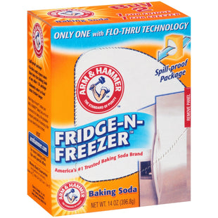 Arm & Hammer Baking Soda Fridge-n-Freezer Odor Absorber Powder 14oz (12 Pack) - Household Supplies > Cleaning Products