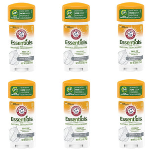 Arm & Hammer Essentials Antiperspirant Deodorant Solid Unscented 2.5oz (6 Pack) - Personal Care > Bath Body