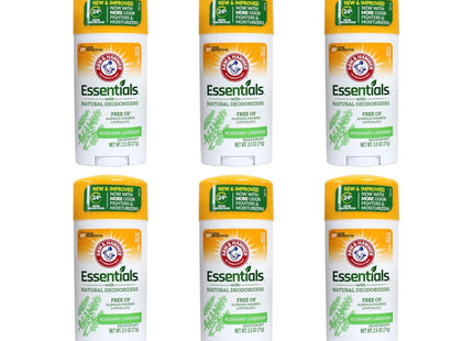 Arm & Hammer Natural Essentials Deodorant Fresh Rosemary Lavender 2.5oz (6 Pack) - Personal Care > Bath Body