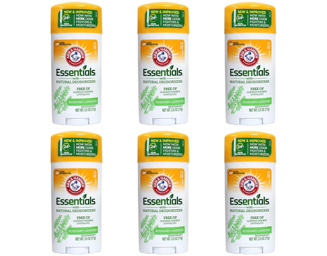 Arm & Hammer Natural Essentials Deodorant Fresh Rosemary Lavender 2.5oz (6 Pack) - Personal Care > Bath Body