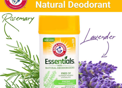 Arm & Hammer Natural Essentials Deodorant Fresh Rosemary Lavender 2.5oz - Personal Care > Bath Body Anti-Perspirant