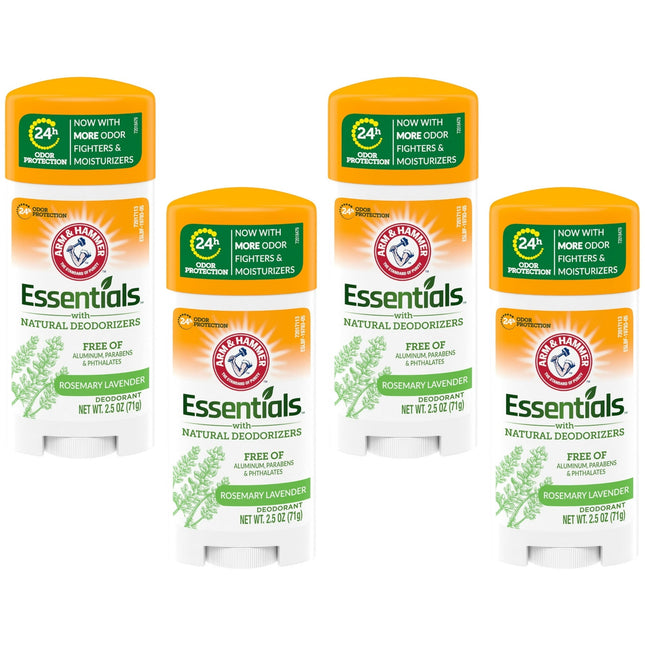 Arm & Hammer Natural Essentials Deodorant Fresh Rosemary Lavender 2.5oz (4 Pack) - Personal Care > Bath Body