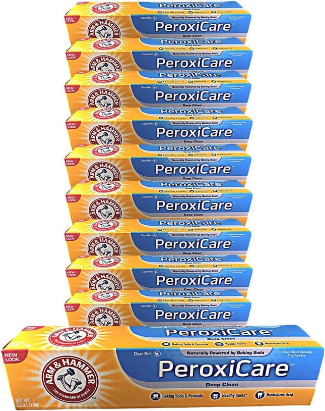 Arm & Hammer Peroxicare Tartar Control Toothpaste Clean Fresh Mint 6oz (10 Pack) - Personal Care > Oral