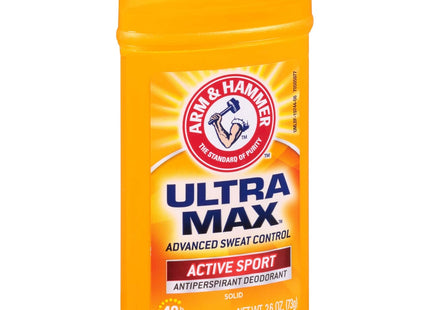 ARM & HAMMER ULTRA MAX Deodorant Active Sport Solid Stick 2.6 oz (2 Pack) - Personal Care > Bath Body Anti-Perspirant