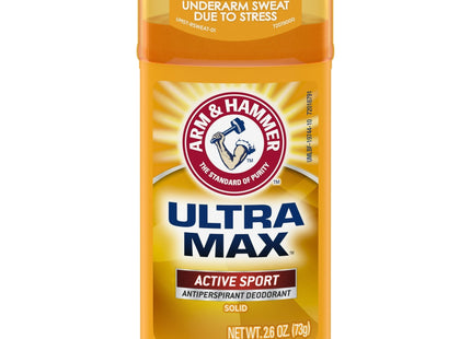 ARM & HAMMER ULTRA MAX Deodorant Active Sport Solid Stick 2.6 oz (2 Pack) - Personal Care > Bath Body Anti-Perspirant