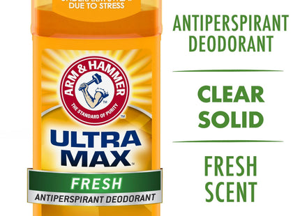 ARM & HAMMER ULTRA MAX Deodorant Fresh Solid Wide Stick 2.6oz (10 Pack) - Personal Care > Bath Body Anti-Perspirant
