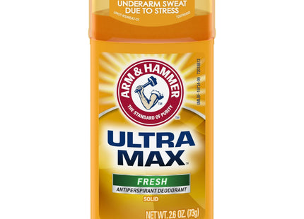 ARM & HAMMER ULTRA MAX Deodorant Fresh Solid Wide Stick 2.6oz (10 Pack) - Personal Care > Bath Body Anti-Perspirant