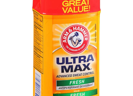 ARM & HAMMER ULTRA MAX Deodorant Fresh Solid Wide Stick 2.6oz (2 Pack) - Personal Care > Bath Body Anti-Perspirant