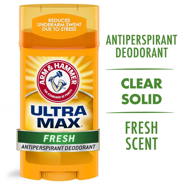 ARM & HAMMER ULTRA MAX Deodorant Fresh Solid Wide Stick 2.6oz (6 Pack) - Personal Care > Bath Body Anti-Perspirant