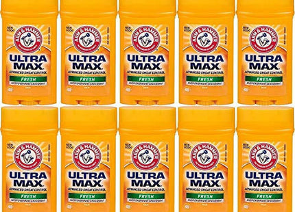 ARM & HAMMER ULTRA MAX Solid Antiperspirant Deodorant Fresh Scent 1oz (10 Pack) - Personal Care > Bath Body
