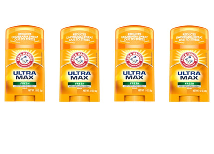 ARM & HAMMER ULTRA MAX Solid Antiperspirant Deodorant Fresh Scent 1oz (4 Pack) - Personal Care > Bath Body