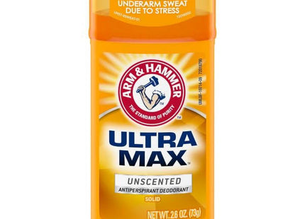 Arm & Hammer Ultramax Deodorant Invisible Solid Unscented 2.6oz (12 Pack) - Personal Care > Bath Body Anti-Perspirant