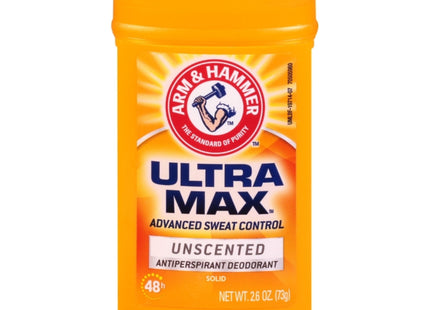 Arm & Hammer Ultramax Deodorant Invisible Solid Unscented 2.6oz (12 Pack) - Personal Care > Bath Body Anti-Perspirant