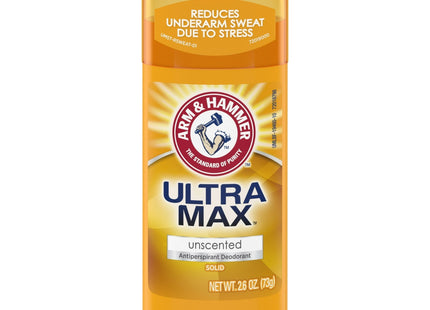 Arm & Hammer Ultramax Deodorant Invisible Solid Unscented 2.6oz (12 Pack) - Personal Care > Bath Body Anti-Perspirant