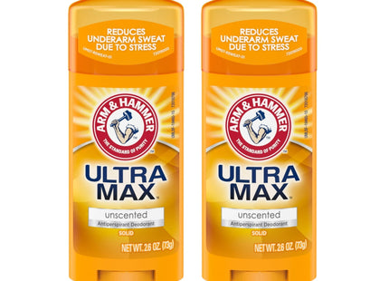 Arm & Hammer Ultramax Deodorant Invisible Solid Unscented 2.6oz (2 Pack) - Personal Care > Bath Body Anti-Perspirant