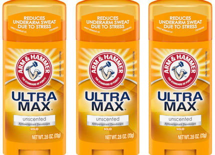 Arm & Hammer Ultramax Deodorant Invisible Solid Unscented 2.6oz (3 Pack) - Personal Care > Bath Body Anti-Perspirant