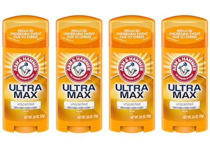 Arm & Hammer Ultramax Deodorant Invisible Solid Unscented 2.6oz (4 Pack) - Personal Care > Bath Body Anti-Perspirant