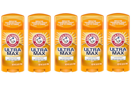 Arm & Hammer Ultramax Deodorant Invisible Solid Unscented 2.6oz (5 Pack) - Personal Care > Bath Body Anti-Perspirant