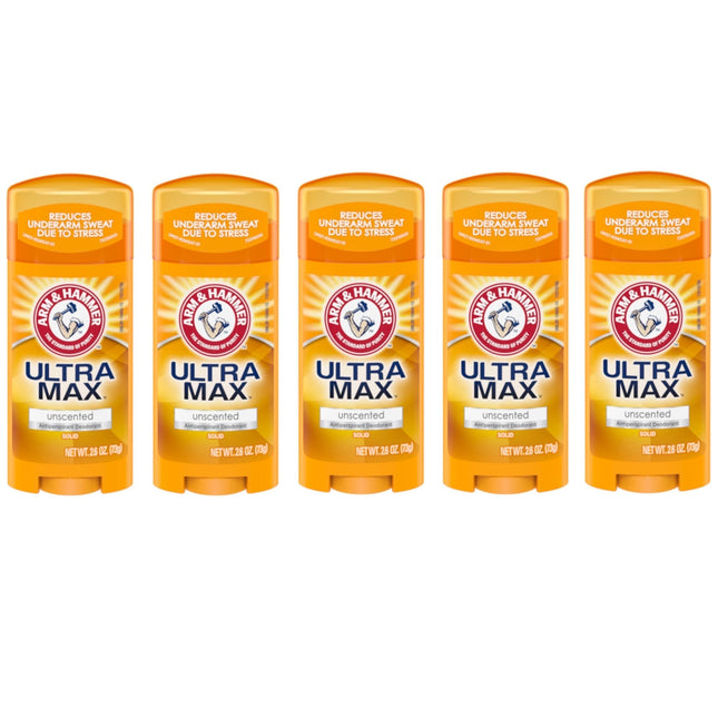 Arm & Hammer Ultramax Deodorant Invisible Solid Unscented 2.6oz (5 Pack) - Personal Care > Bath Body Anti-Perspirant