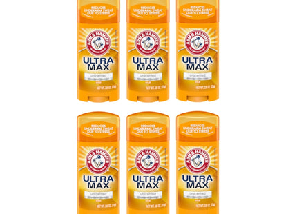 Arm & Hammer Ultramax Deodorant Invisible Solid Unscented 2.6oz (6 Pack) - Personal Care > Bath Body Anti-Perspirant