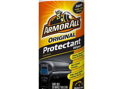 Armor Original Plastic-Rubber Protectant Car Interior Cleaner Wipes 30ct (24 Pack) - Automotive Tools & Supplies > Care