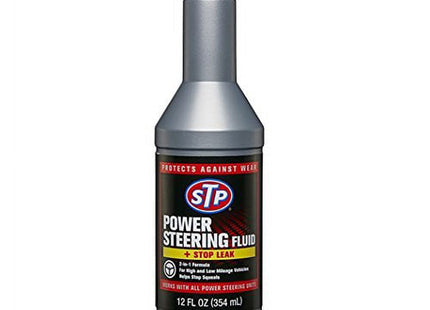 Armored AutoGroup High Mileage Power Steering Fluid and Stop Leak 12oz (3 Pack) - Automotive Tools & Supplies > Care