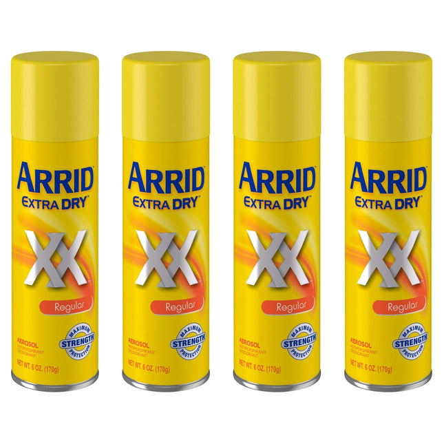 Arrid XX Extra Dry Aerosol Antiperspirant Deodorant Regular Unisex 6oz (4 Pack) - Personal Care > Bath & Body