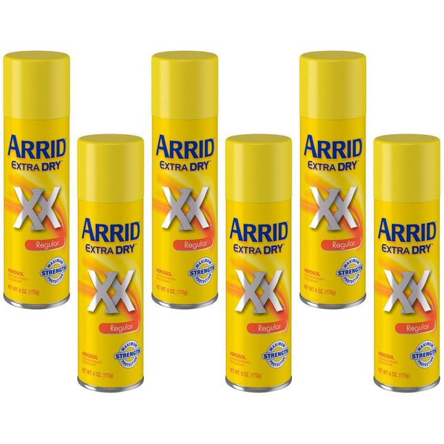 Arrid XX Extra Dry Aerosol Antiperspirant Deodorant Regular Unisex 6oz (6 Pack) - Personal Care > Bath & Body