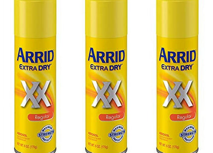 Arrid XX Extra Dry Aerosol Antiperspirant Deodorant Regular Unisex 6oz (3 Pack) - Personal Care > Bath & Body