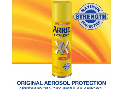 Arrid XX Extra Dry Aerosol Antiperspirant Deodorant Regular Unisex 6oz (4 Pack) - Personal Care > Bath & Body