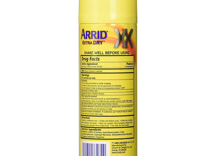 Arrid XX Extra Dry Aerosol Antiperspirant Deodorant Regular Unisex 6oz - Personal Care > Bath & Body Anti-Perspirant