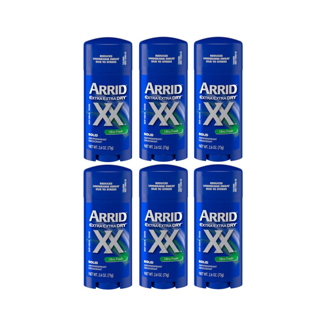 Arrid XX Extra Dry Sld Antiperspirant Deodorant Unscented 2.6oz (6 Pack) - Personal Care > Bath & Body Anti-Perspirant