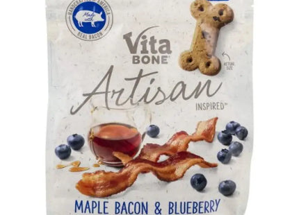 a bag of blueberry and bacon dog treats